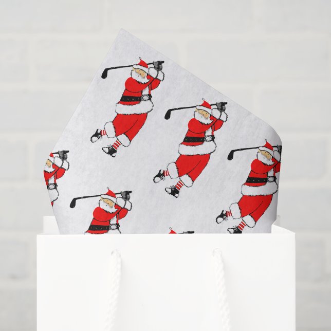 Golf Christmas Holiday Gift Tissue Paper (Gift Bag)