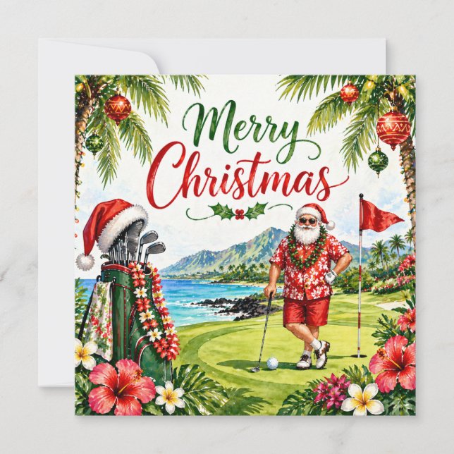 Golf Christmas in Hawaii (Front)