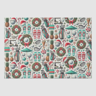 Golf Christmas in July for golfer with golf ball  Tissue Paper