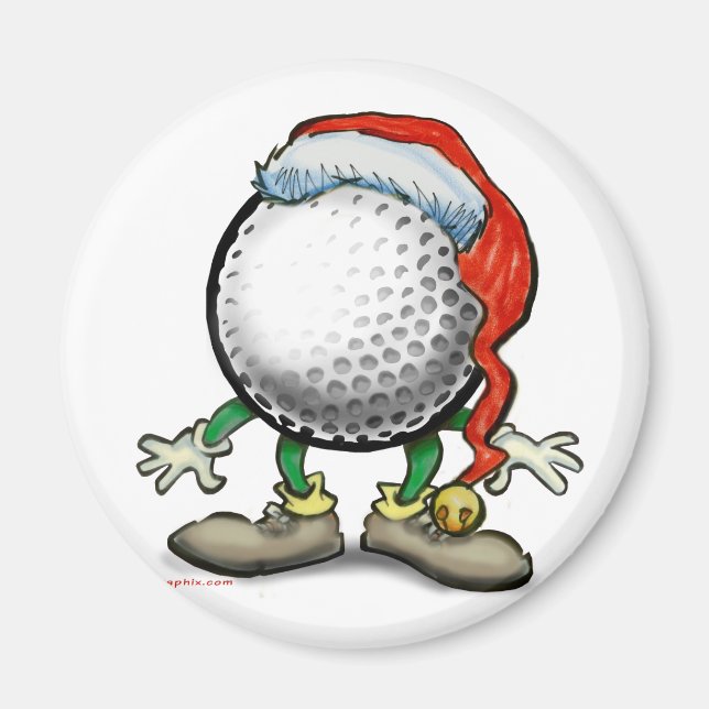 Golf Christmas Magnet (Front)