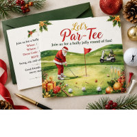 Golf Christmas Party Let’s Par tee with Santa