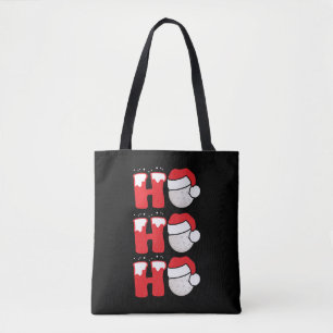 Golf Christmas Santa Xmas Apparel Tote Bag