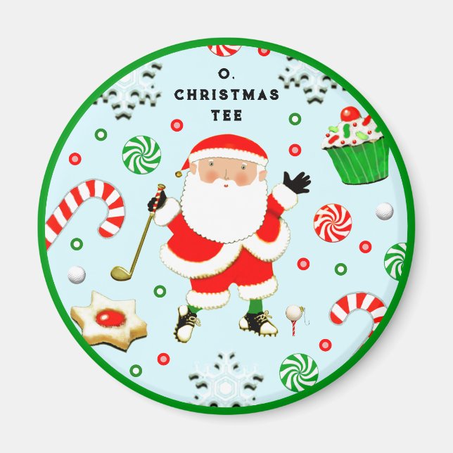 Golf Christmas Stocking Stuffers Magnet (Front)