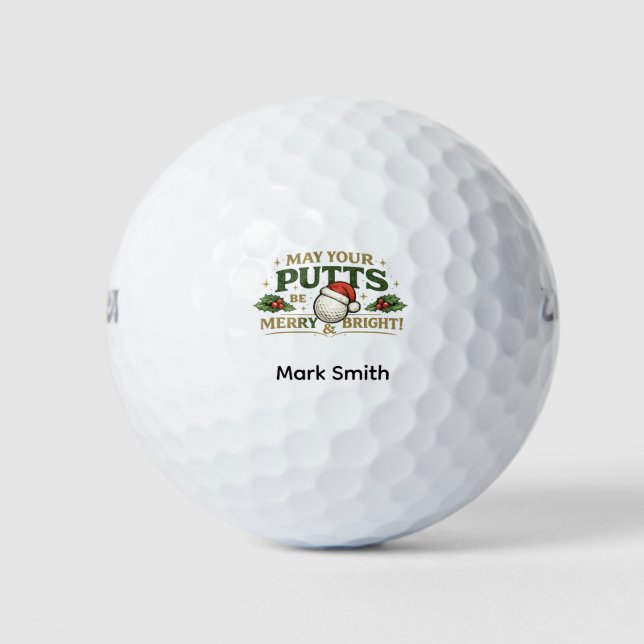 Golf Christmas themed Balls (Front)