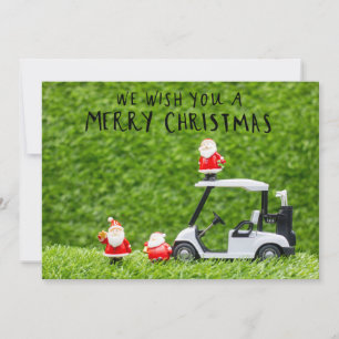 Golf Christmas themed for golfer Holiday Card