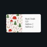 Golf Christmas themed for woman golfer Label<br><div class="desc">Golf Christmas themed for woman golfer label</div>