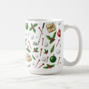 Golf Christmas themed with ball gifts for golfer Coffee Mug