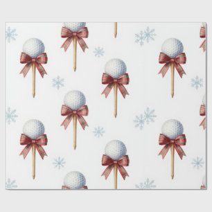 Golf Christmas themed  Wrapping Paper