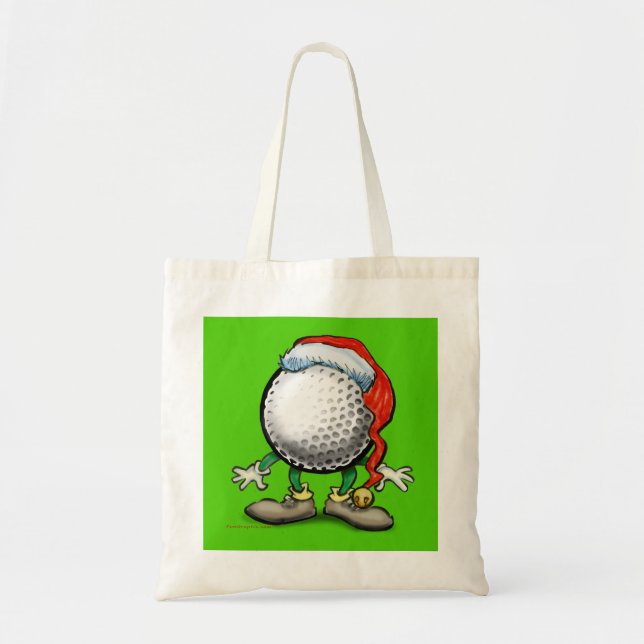 Golf Christmas Tote Bag (Front)