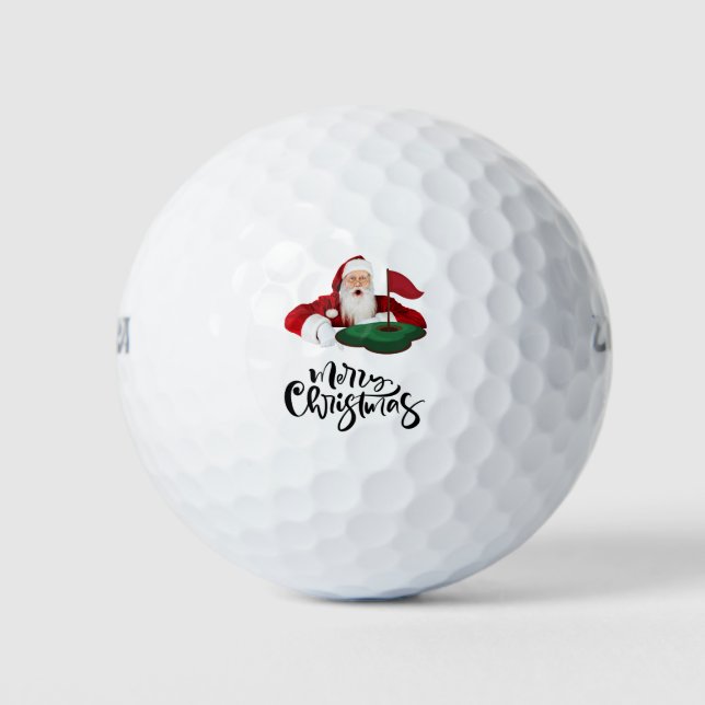 Golf Christmas with Santa Claus   Balls (Front)