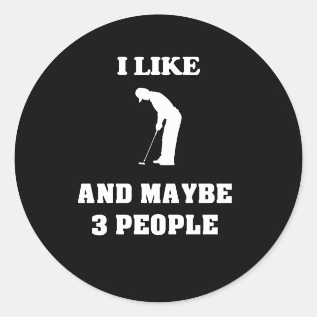 Golf Classic Round Sticker (Front)