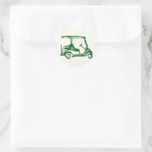 Golf  classic round sticker