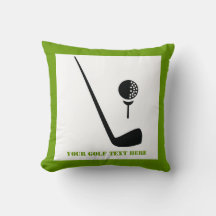 Golf club and ball black, green custom