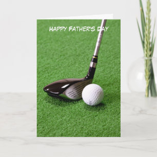 Golf Club and Ball Father's Day Holiday Card