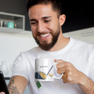 Golf Club and Ball Personalized Golfers Name Coffee Mug