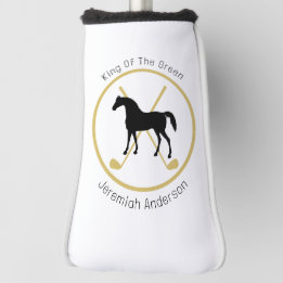 Golf Club and Horse Personalised Golf Head Cover