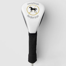 Golf Club and Horse Personalised Head Cover