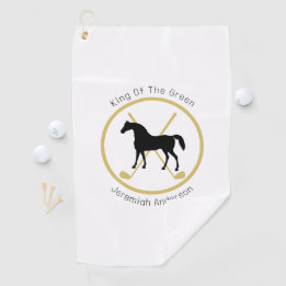 Golf Club and Horse Personalised Towel