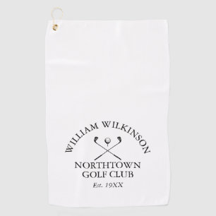 Golf Club and Member Name Established Date Towel