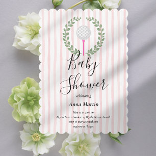 Golf Club Baby Shower Invitation