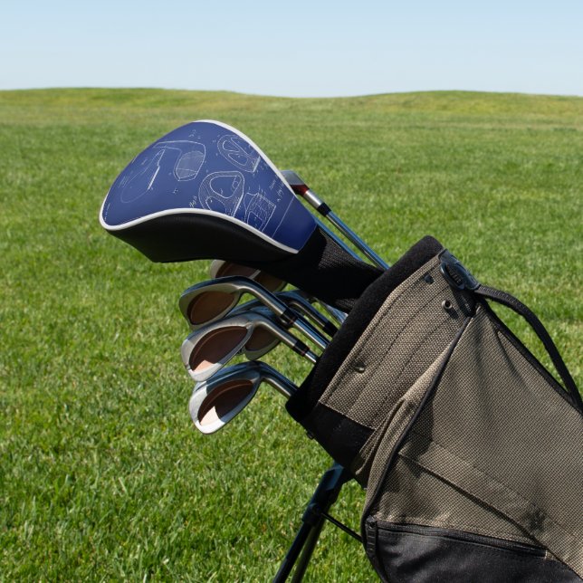 Golf Club Blueprint Head Cover (In Situ)