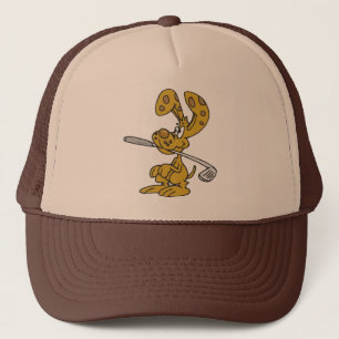 Golf Club Fetching Rabbit Cap