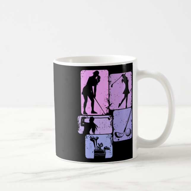 Golf Club Golfer Golfing Women Girls Kids  Coffee Mug (Right)