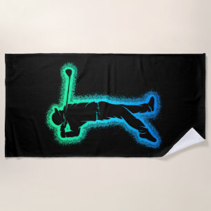 Golf Club Golfer Kids Boys Men Golfing Beach Towel