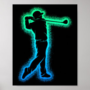 Golf Club Golfer Kids Boys Men Golfing  Poster
