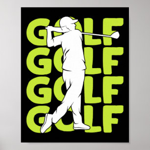 Golf Club Golfing Golfer Kids Boys Men 1  Poster