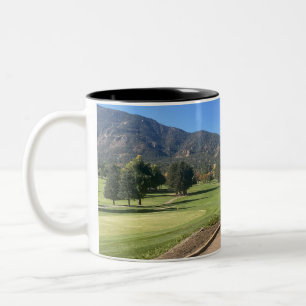Golf club in Colorado Springs Two-Tone Coffee Mug