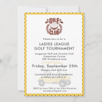 Golf Club Ladies League Tournament Logo