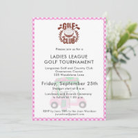 Golf Club Ladies League Tournament Logo 