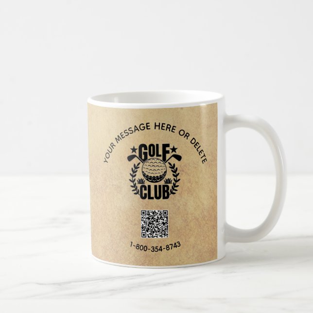 Golf Club League Custom Logo QR Code    Coffee Mug (Right)