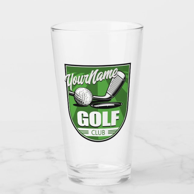 Golf Club NAME Pro Golfer Player Personalised   Glass (Front)
