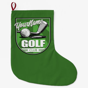 Golf Club NAME Pro Golfer Player Personalised   Large Christmas Stocking