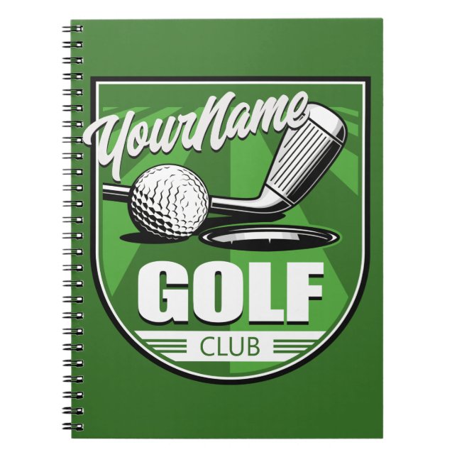 Golf Club NAME Pro Golfer Player Personalised   Notebook (Front)
