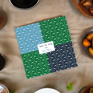 Golf Club Pattern Cloth Napkin