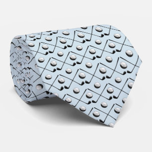 Golf Club Pattern Design Tie