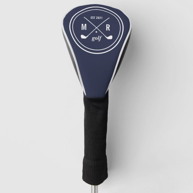 Golf CLub personalised logo monogram any colour Golf Head Cover (Front)
