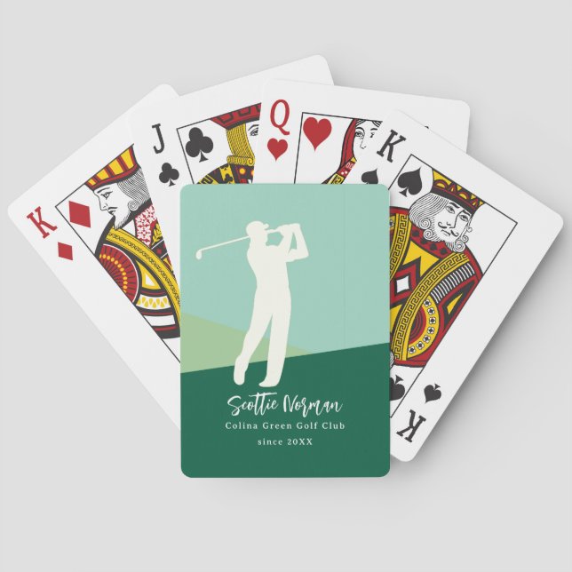 Golf Club Players Cards Game  (Back)