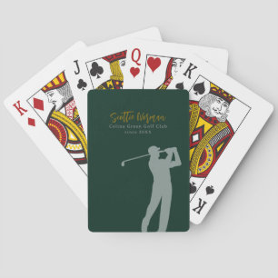 Golf Club Players   Man Playing Golf Playing Cards