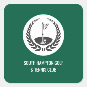 Golf Club Sticker with Custom Name