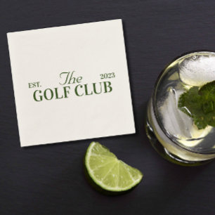 golf club themed party. Bachelor Party Napkin