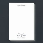 Golf Clubs and ball Golfers  Post-it Notes<br><div class="desc">This Personalised golf themed Post it notes features golf clubs and ball with the tag line 'in love with golf'</div>