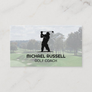 Golf Clubs and Ball Sports Athlete Business Card