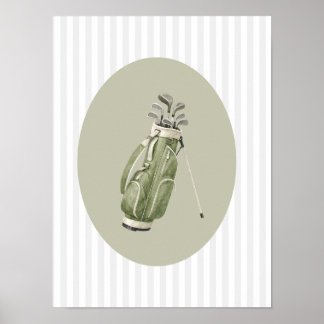 Golf Clubs Boy Toddler room decor wall