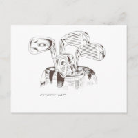 Golf Clubs in Black & White