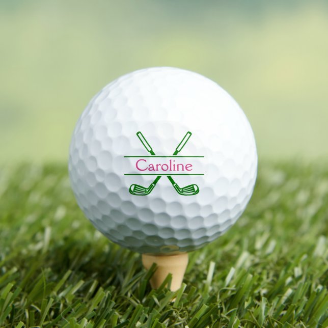 Golf Clubs Personalised Golf Balls (Insitu Tee)