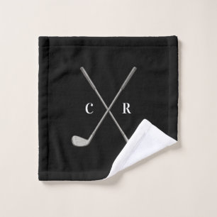 Golf Clubs Personalized Wash Cloth